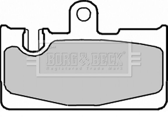 BORG & BECK Комплект тормозных колодок, дисковый тормоз BBP2229